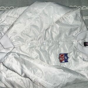 NFL Branded White Bomber Jacket